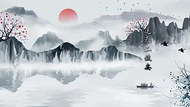 中国风春季诗词AE视频模板视频的预览图